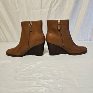 Ralph Lauren Shaley Bo CWD Tan Wedge Bootie (NEW)